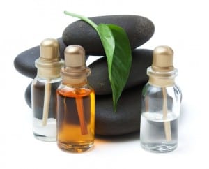Massage stones and oils